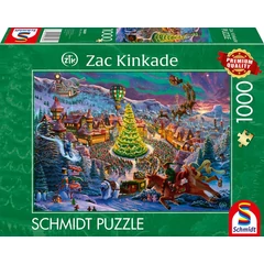 Schmidt 1000 db-os puzzle - Santas North Pole, Zac Kinkade (58609)