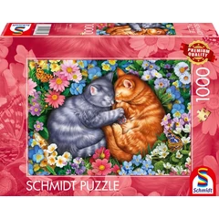 Schmidt 1000 db-os puzzle - Sleeping velvet paws (58875)