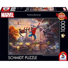 Schmidt 1000 db-os puzzle - Spider-Man and Friends, Thomas Kinkade (59957)