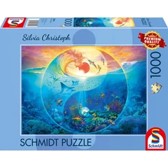 Schmidt 1000 db-os puzzle - Yin and Yang - In the realm of marine animals, Silvia Christoph (58594)