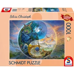 Schmidt 1000 db-os puzzle - Yin and Yang - Mountain world, Silvia Christoph (58596)