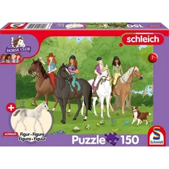 Schmidt 150 db-os Schleich puzzle figurával - Horse club - Trip to the countryside (56464)