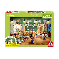 Schmidt 200 db-os puzzle - Mickey and Minnie, Schoolhouse, Thomas Kinkade (56599)