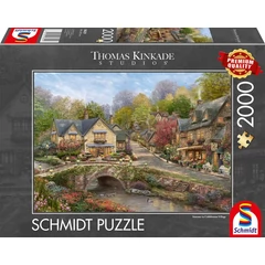 Schmidt 2000 db-os puzzle - Summer in Cobblestone Village, Thomas Kinkade (58629)