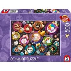 Schmidt 500 db-os puzzle - Coffee art kittens (59707)