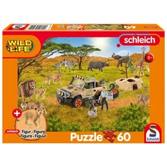 Schmidt 60 db-os Schleich puzzle figurával - In the Savannah(56466)