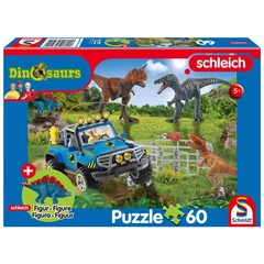 Schmidt 60 db-os Schleich puzzle figurával - Prehistoric giants (56461)