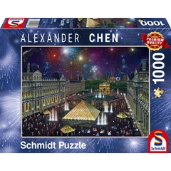 Schmidt 1000 db-os puzzle - Fireworks at the Louvre (59648)