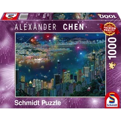 Schmidt 1000 db-os puzzle - Fireworks over Hong Kong (59650)