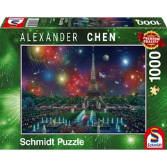 Schmidt 1000 db-os puzzle - Fireworks at the Eiffel Tower (59651)