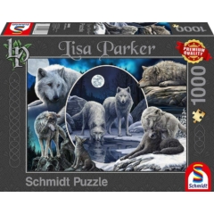 Schmidt 1000 db-os puzzle - Magnificient wolves, Lisa Parker (59666)