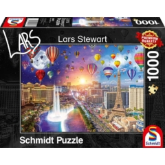 Schmidt 1000 db-os puzzle - Night and Day - Las Vegas, Lars Stewart (59907)