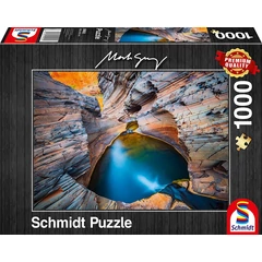 Schmidt 1000 db-os puzzle - Indigo, Mark Gray (59922)