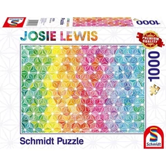 Schmidt 1000 db-os puzzle - Colourful triangles, Josie Lewis (57579)