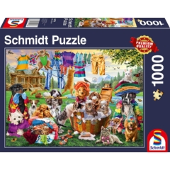 Schmidt 1000 db-os puzzle - Crazy garden of pets (58978)