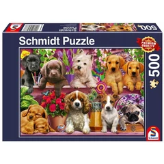 Schmidt 500 db-os puzzle - Dogs on a Shelf (58973)
