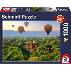 Schmidt 1000 db-os puzzle - Hot air balloons - Mandalay, Myanmar (58956)