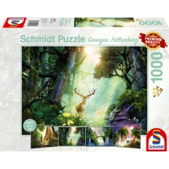 Schmidt 1000 db-os puzzle - Deer in the forest (59910)