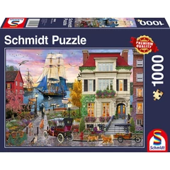 Schmidt 1000 db-os puzzle - Tall Ship in Harbour (58989)