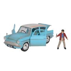 Hollywood Rides fém autómodell - Harry Potter figurával - 1959 Ford Anglia - 18 cm