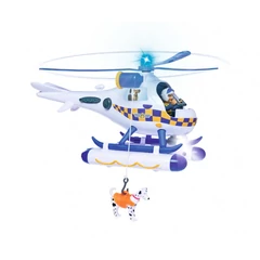 Sam, a tűzoltó - Rendőrségi Wallaby helikopter figurákkal (109252537)