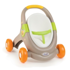 Smoby Minikiss 3 az 1-ben járássegítő, babakocsi és babaülőke - Állatos (210206)