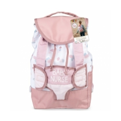 Smoby Baby Nurse játék baba hátizsák pasztell (220321)