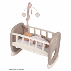 Smoby Baby Nurse babaágy körforgóval - Pasztel (220372)