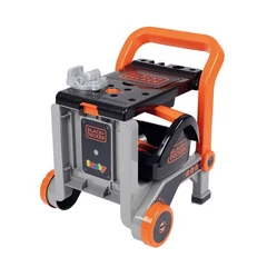 Smoby Black and Decker 3 az 1-ben gurulós szerelőasztal (7600360219)