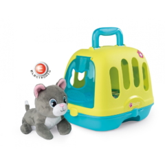 Smoby Állatorvosi bőrönd interaktív cicával és hordozóval (340302)