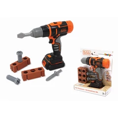 Smoby Black and Decker játék akkumulátoros csavarhúzó-fúrógép (360918)