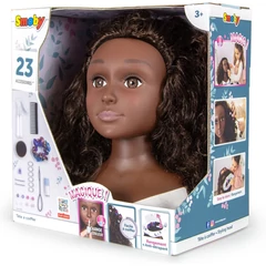 Smoby My Beauty Fodrász babafej - barna (7600320318)