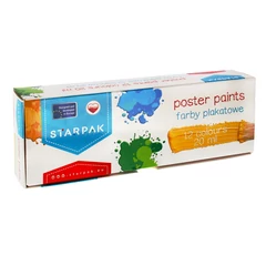 12 színű plakát festék készlet