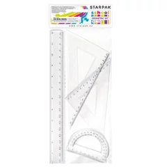 Vonalzó szett 4 db-os, 20 cm  (174931) 