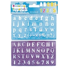 Műanyag sablon - betűk és számok (276076)