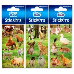 Háziállatok matrica 6 x 12 cm (382529)