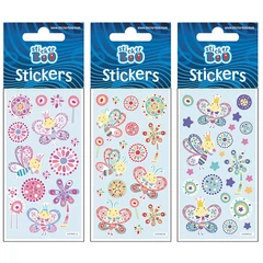 Lepkék 4 matrica 6 x 12 cm - 3-féle