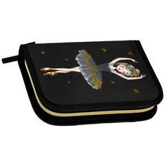 Balerina felszerelt kihajtható tolltartó - I love ballet