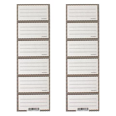 Cikkcakk 6 db-os füzetcímke - kétféle