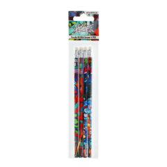 HipHop grafit ceruza radírral - 4 db-os