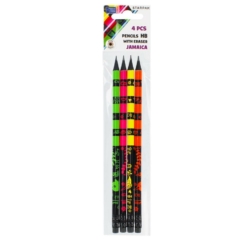 Jamaica grafit ceruza radírral - 4 db-os
