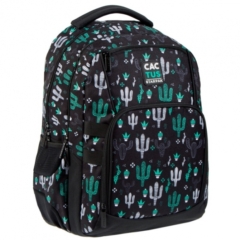 Kaktuszos ergonomikus hátizsák, iskolatáska - mellpánttal - Cactus