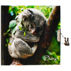 Koala kulcsos napló 13,5 x 13,5 cm
