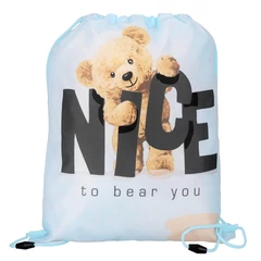 Macis zsinóros hátizsák, tornazsák - Nice to bear you (576211)