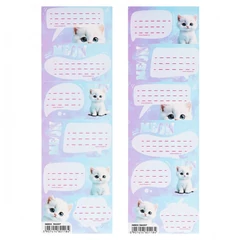 6 db-os füzetcímke - Cute Kitty - kétféle (584207)