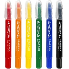 6 színű mosható zsírkréta készlet (518462)