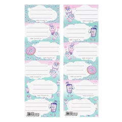 Bubble Tea 6 db-os füzetcímke (559540)