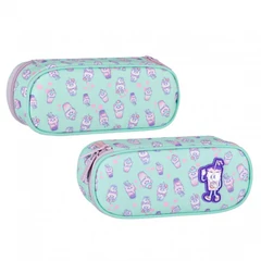 Bubble Tea ovális tolltartó - mint, pink (550900)