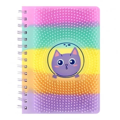 Cicás A/5 szilikonos spirálfüzet - csíkos (553736)