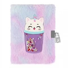 Cicás szőrmés kulcsos napló - A5/80 lap - Bubble (564707)